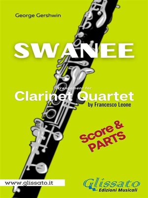 cover image of Swanee--Clarinet Quartet (score & parts)